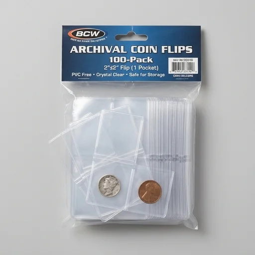 BCW Archival Coin Flips (100-Pack)