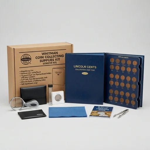 Whitman Coin Collecting Supplies Kit