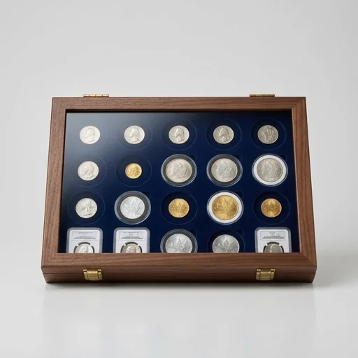 BCW Wooden Coin Display Case