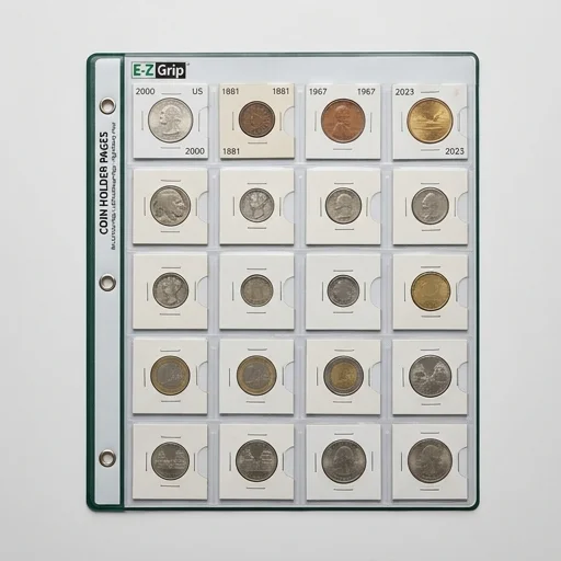 E-Z Grip Coin Holder Pages