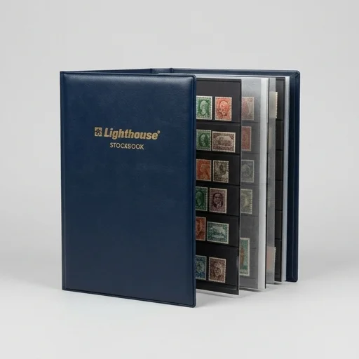 Lighthouse Stockbook for Stamps (16 Pages)